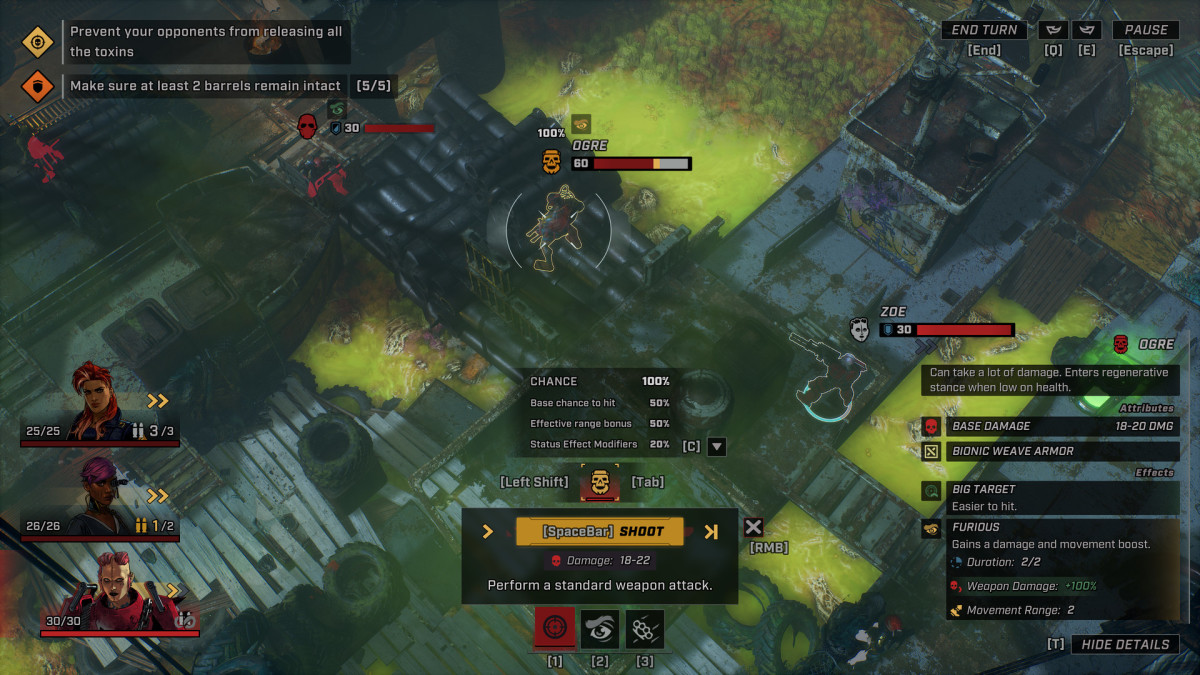 Showgunners combat.